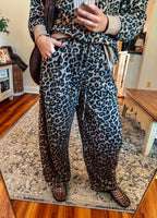 You've Been Spotted Printed Barrel Pants