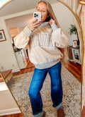 ‘Thanks’ Gingham Check Pullover Graphic (S-XL)