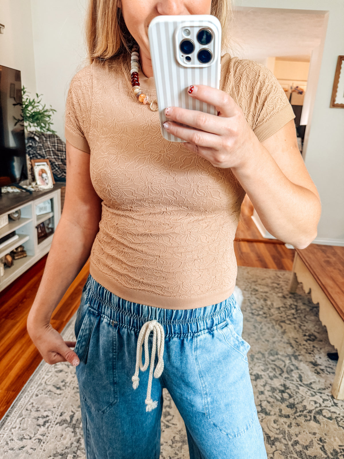 The Everly Floral Seamless Top (2 Colors)