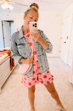 Pretty in Pink Polkas Lounge Set (S-XL)
