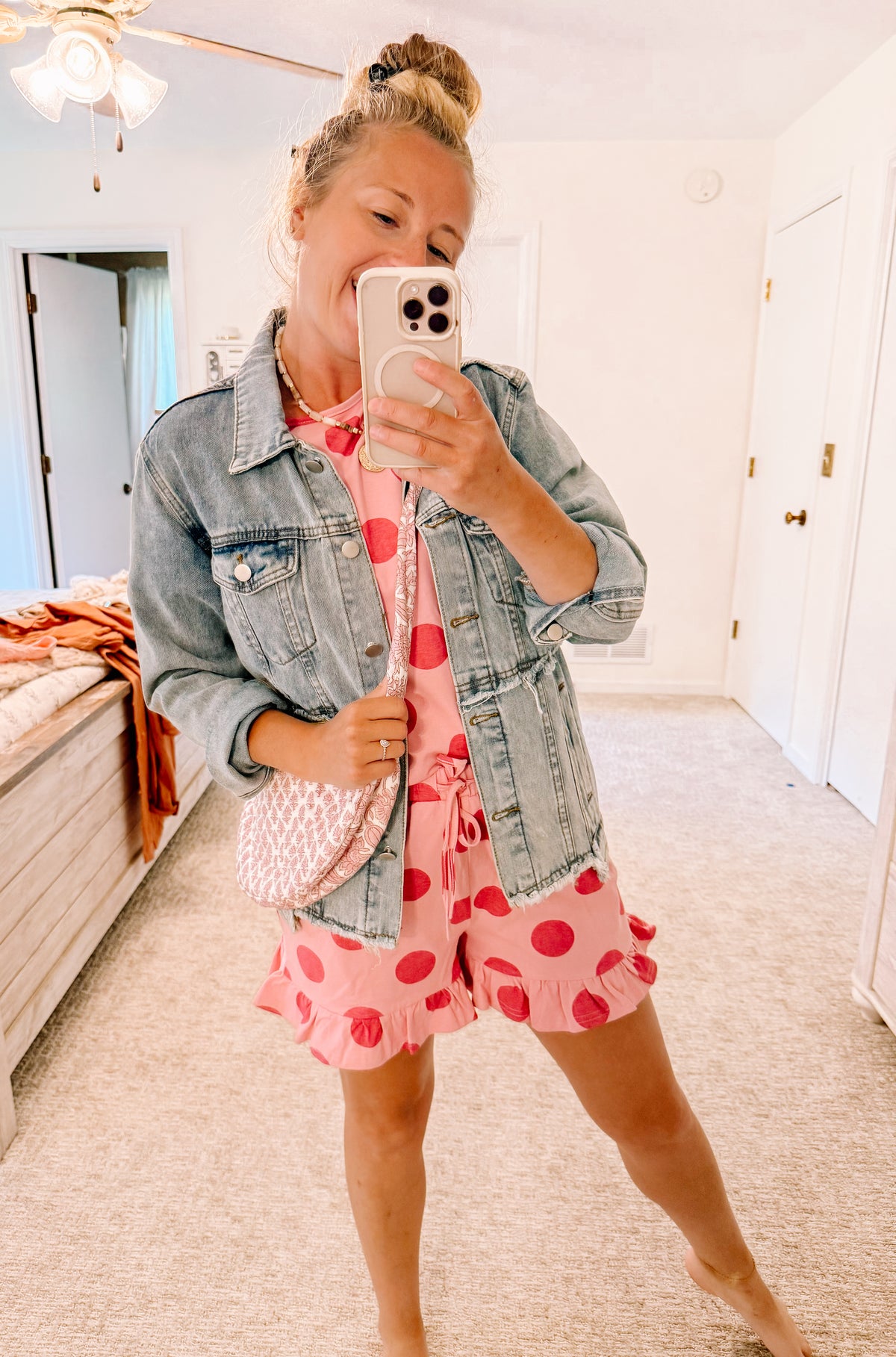 Pretty in Pink Polkas Lounge Set (S-XL)