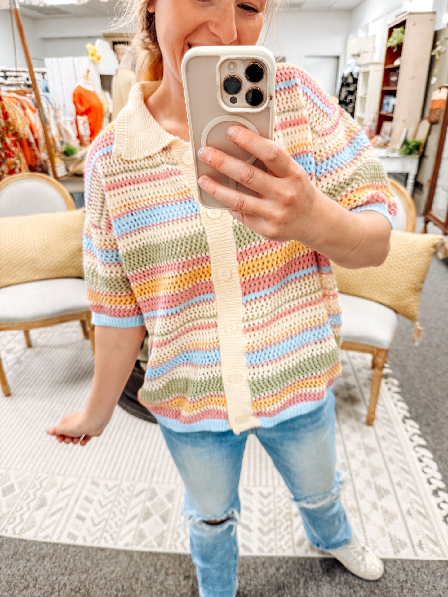 Spring Fling Multi Knit Top (S-XL)