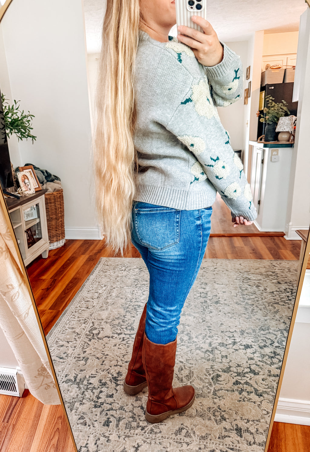 Flower Cloud Pullover Sweater