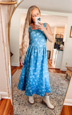 Gathered in the Garden Midi Dress