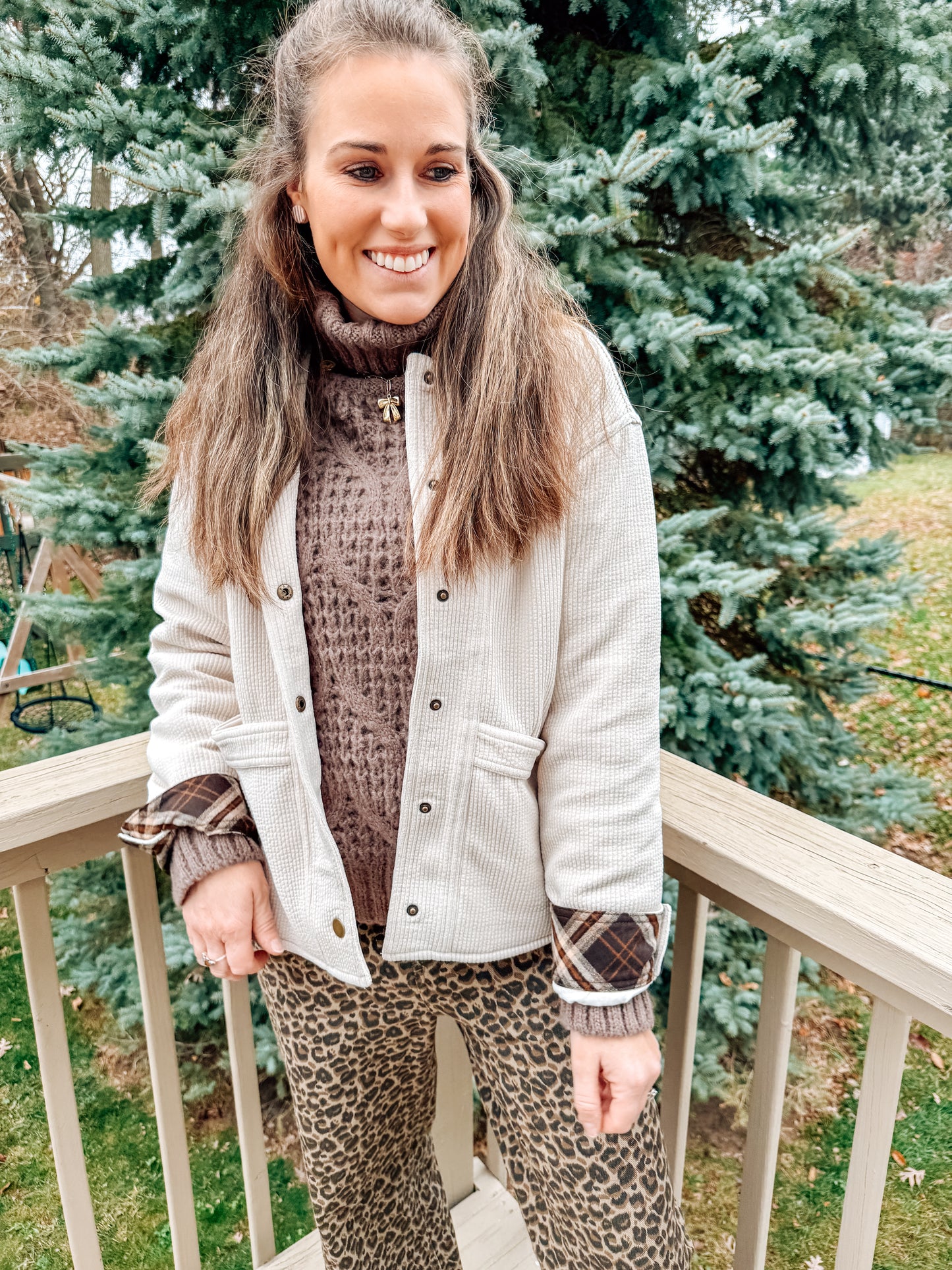 Peak of Plaid Corduroy Jacket