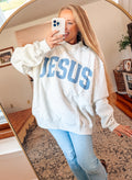 JESUS & GOD IS GOOD Reversible Sweatshirt