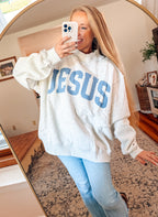 JESUS & GOD IS GOOD Reversible Sweatshirt