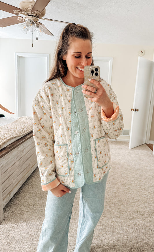 Dreamy Petals Quilted Jacket