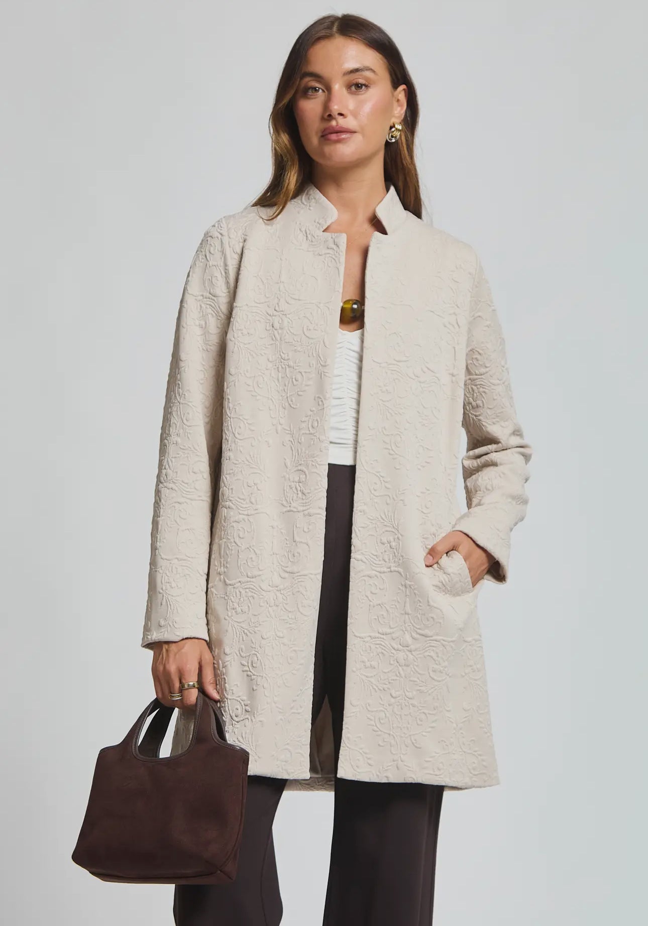 Frosted in Jacquard Cardigan (S-XL)