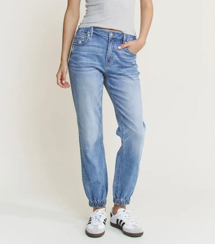 The Fresh Start Denim Joggers (S-XL)