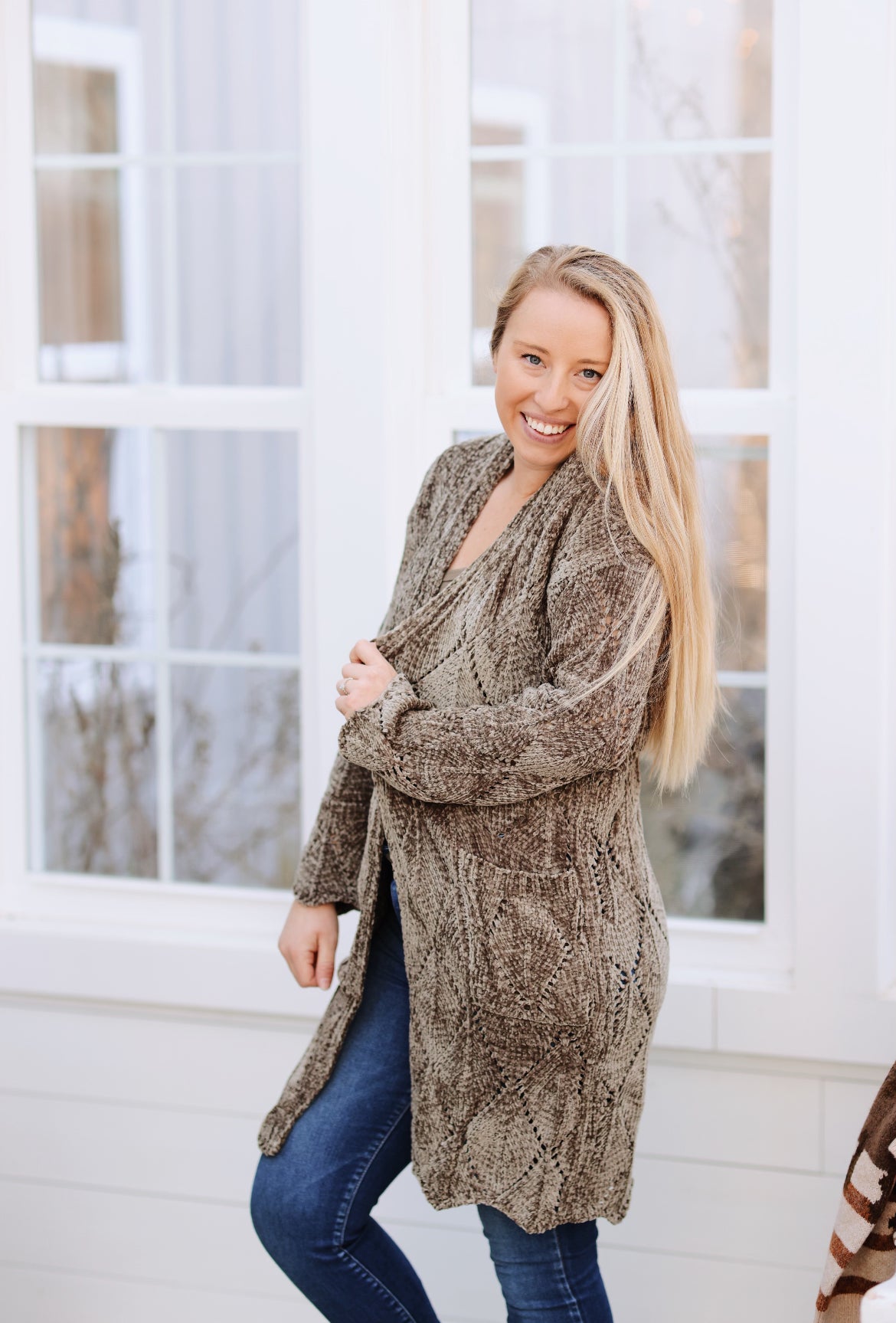 Comfort All Day Chenille Cardigan