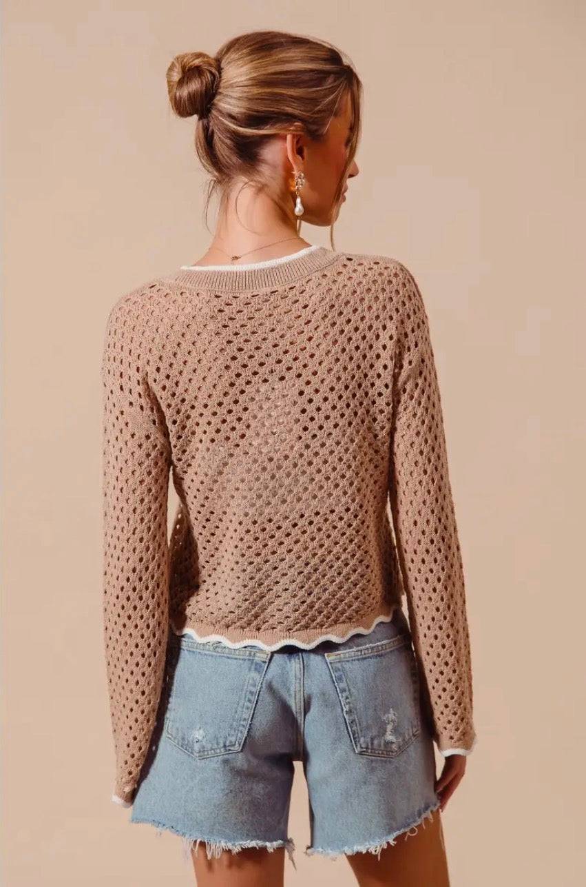 The Honeycomb Crochet Cardigan (S-XL)