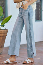 Spring into Flare Braided Denim (S-XL)