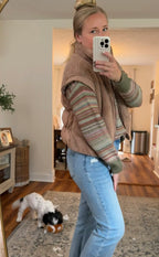 The Northern Pines Sherpa Puff Vest (2 colors)