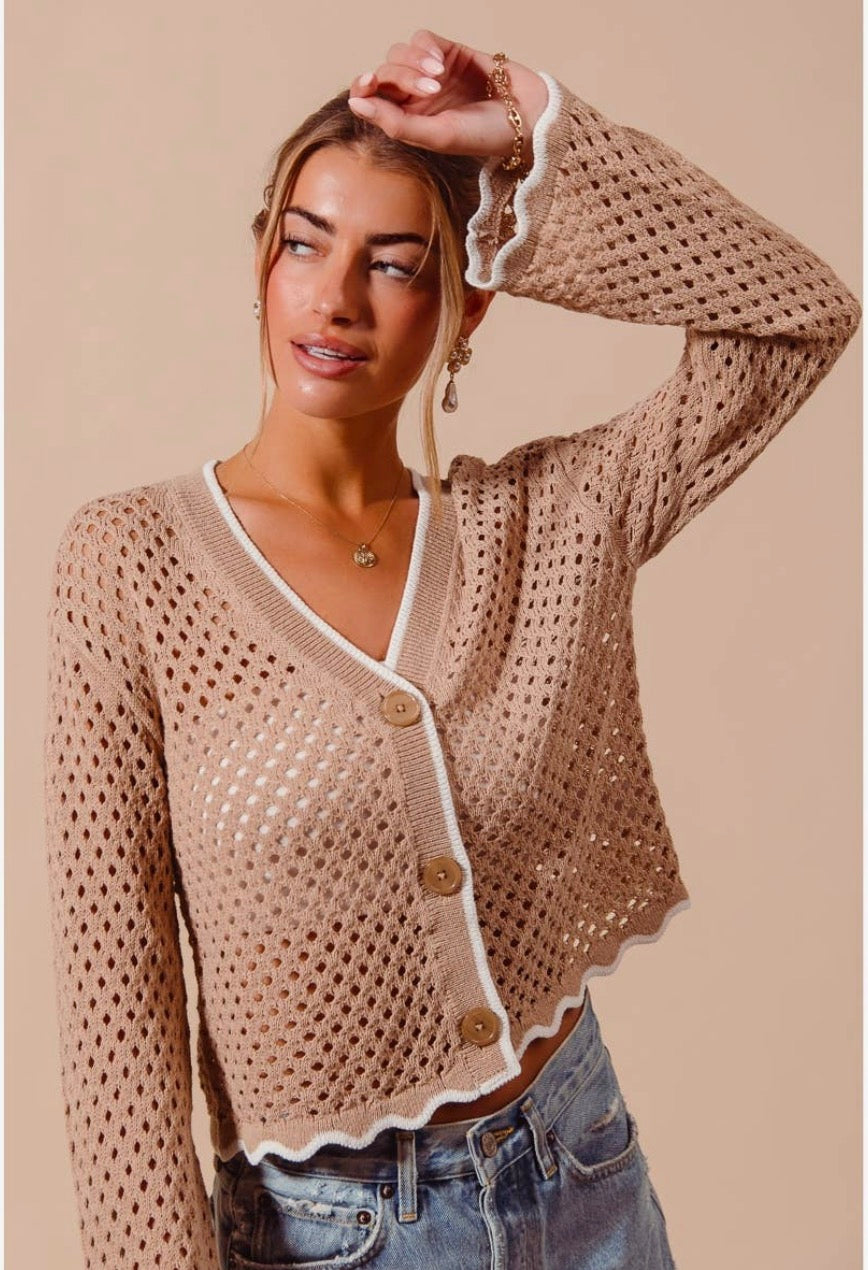 The Honeycomb Crochet Cardigan (S-XL)