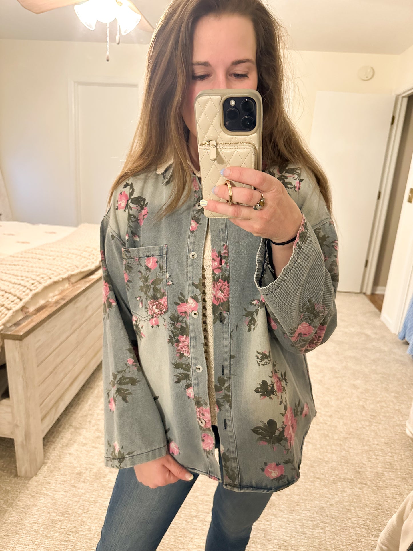 Bloom & Button Up Shirt (S-XL)