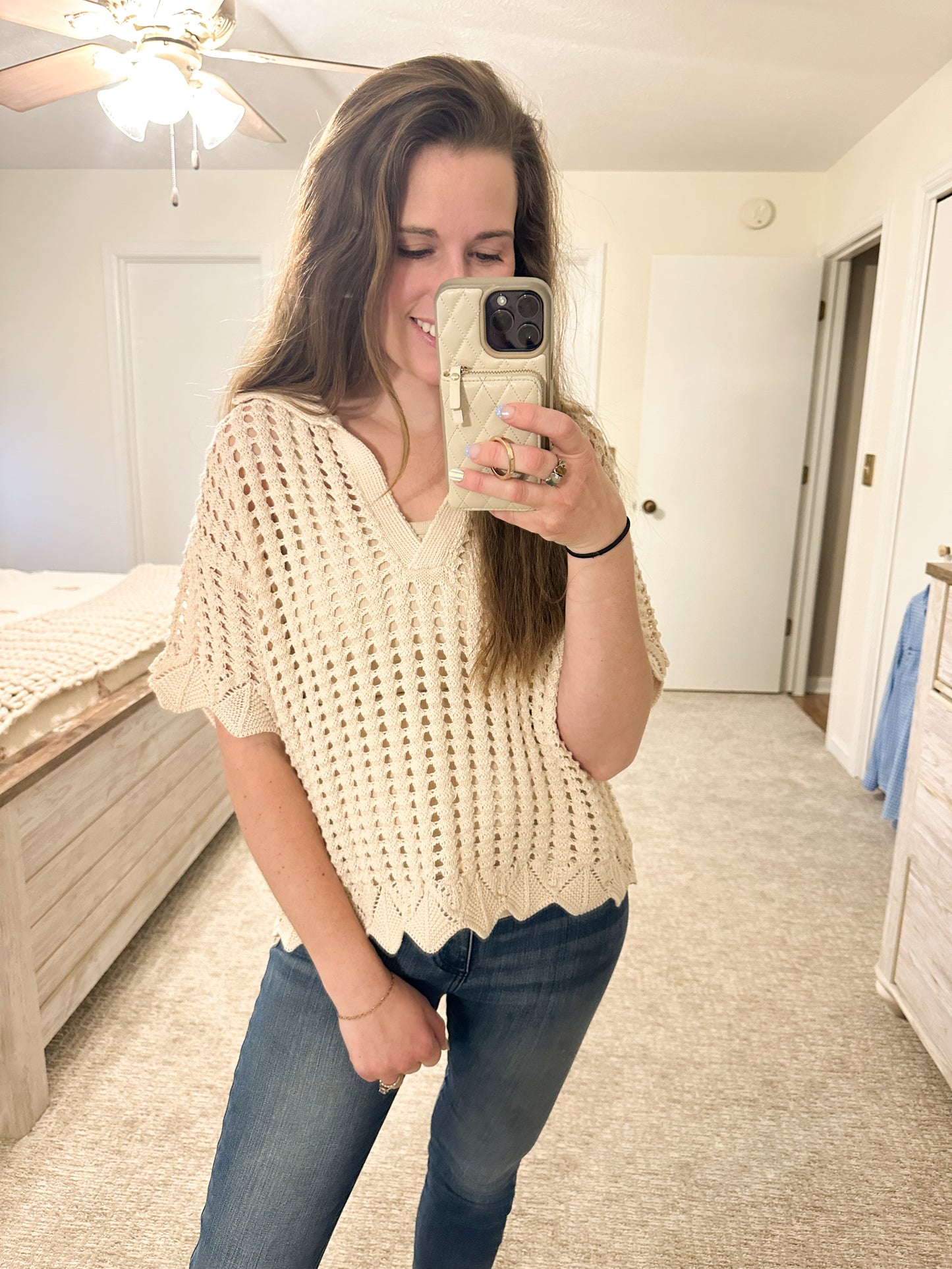 Sandstone Breeze Crochet Top (S-XL)