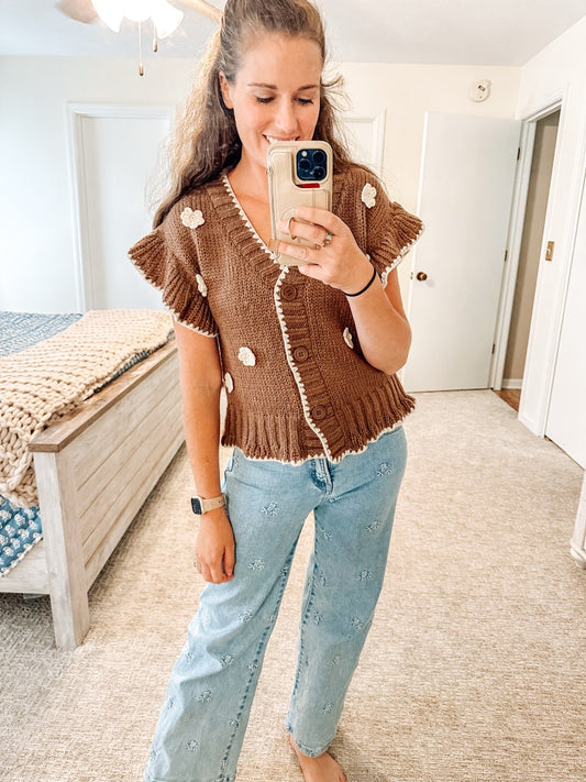 Knitted Botanical Vest