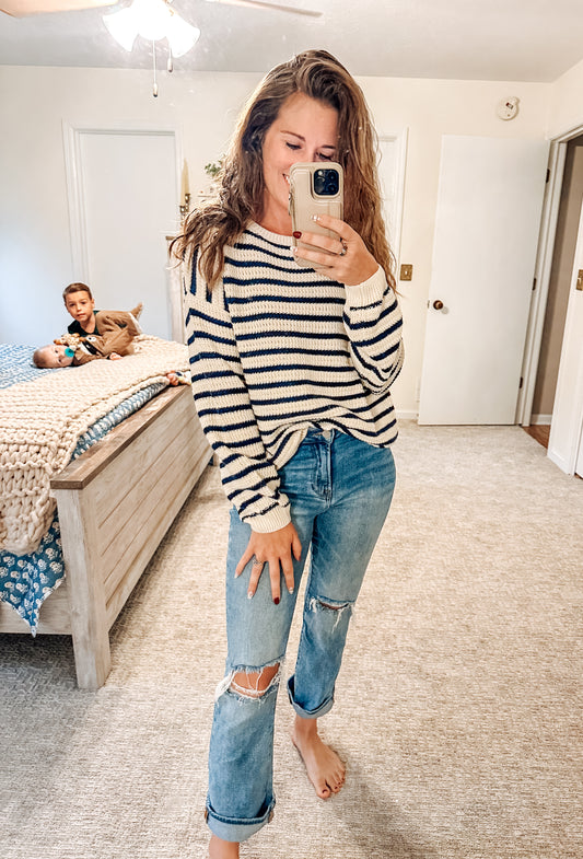 Falling in Line Pullover Sweater