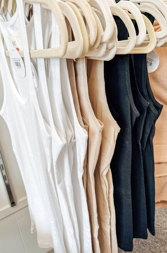 Everyday Essential Ribbed Tank (Several Colors)