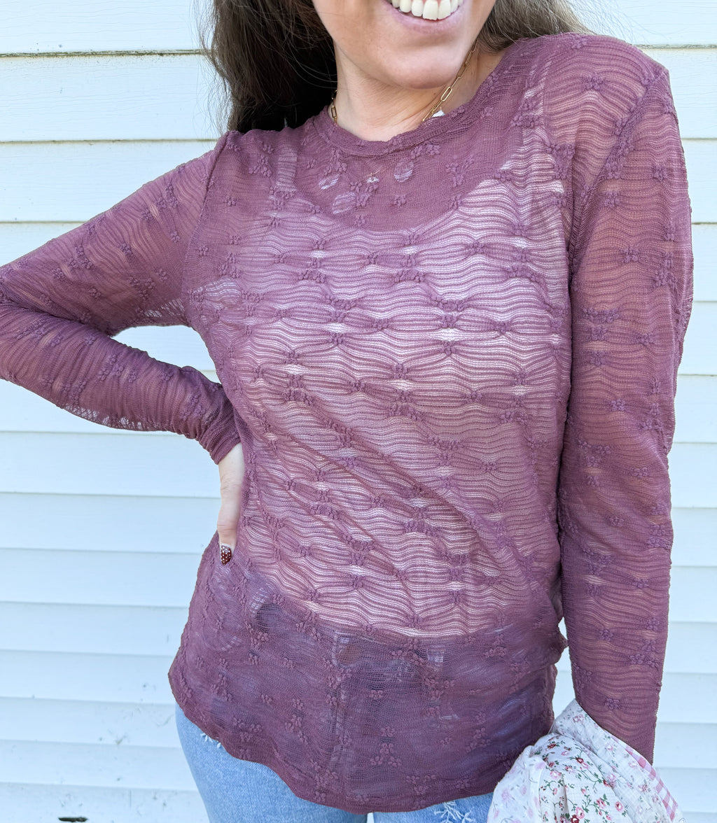Here For Lace Top