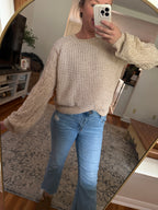 Cozy in Cables Knit Sweater