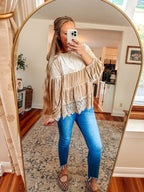 Wrapped In Romance Velvet Lace Babydoll Top