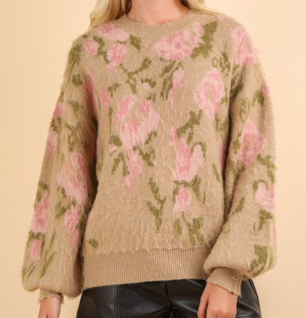 *Sweet Petals Knit Sweater