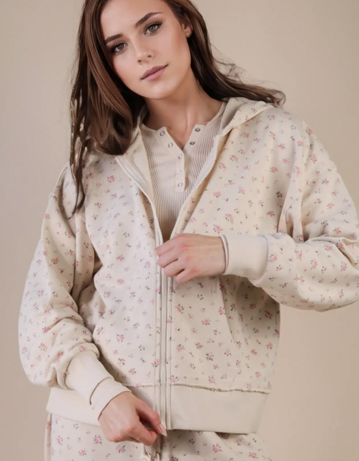 Casually Cute Zip Up Hoodie (S-3X)