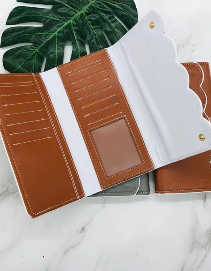 Sarah Scalloped Wallet (Several Colors)