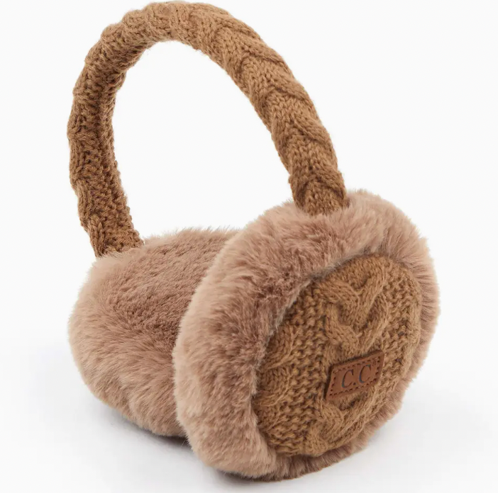 Cable Knit Ear Muffs (2 Colors)
