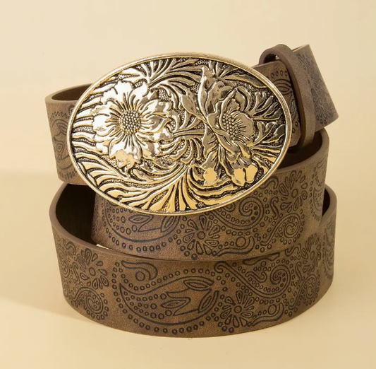 Western Buckle Belt (2 Colors)