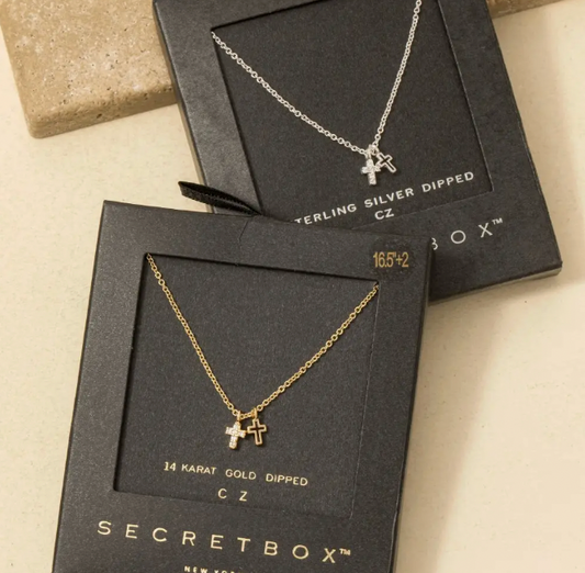 Looking To Him Cross Necklace (2 Colors)