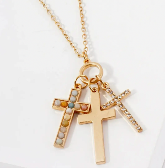 Cornerstone Cross Necklace