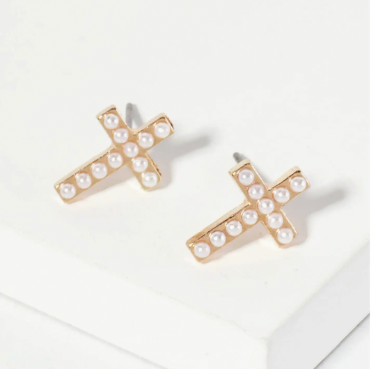 Cross Stud Earrings