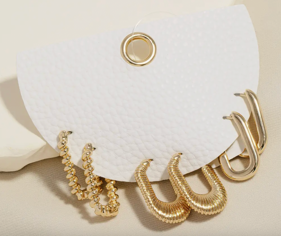 Ronda Rectangular Earring Set