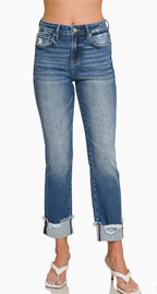 Add Cuffed Details Denim