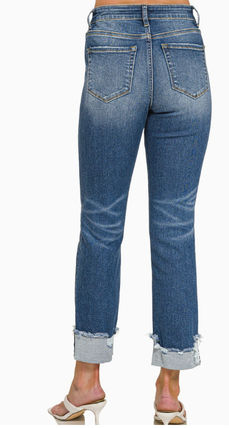 Add Cuffed Details Denim