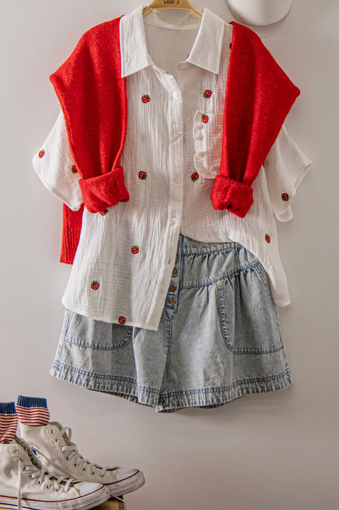 Berry Sweet Button Up