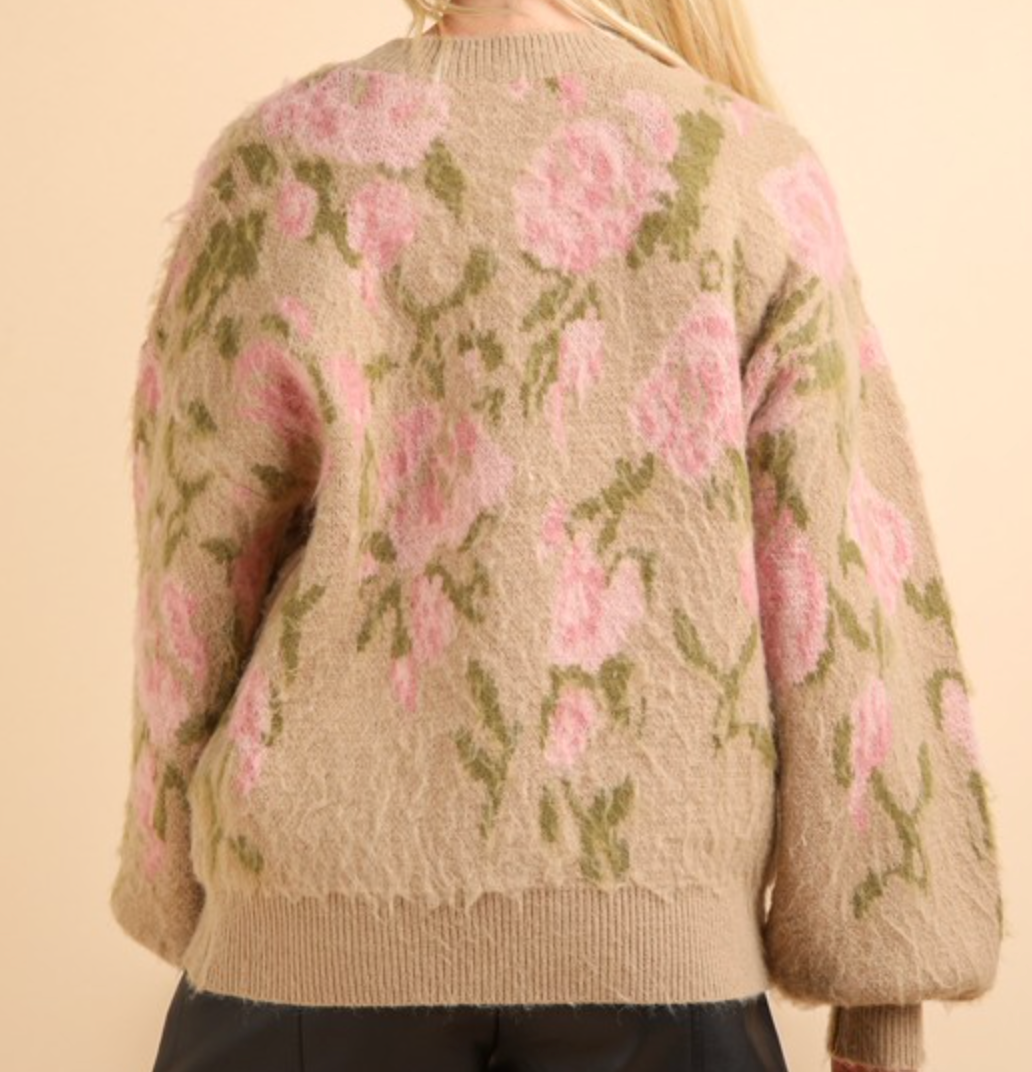 *Sweet Petals Knit Sweater