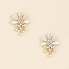 Cat Eye Flower Earrings