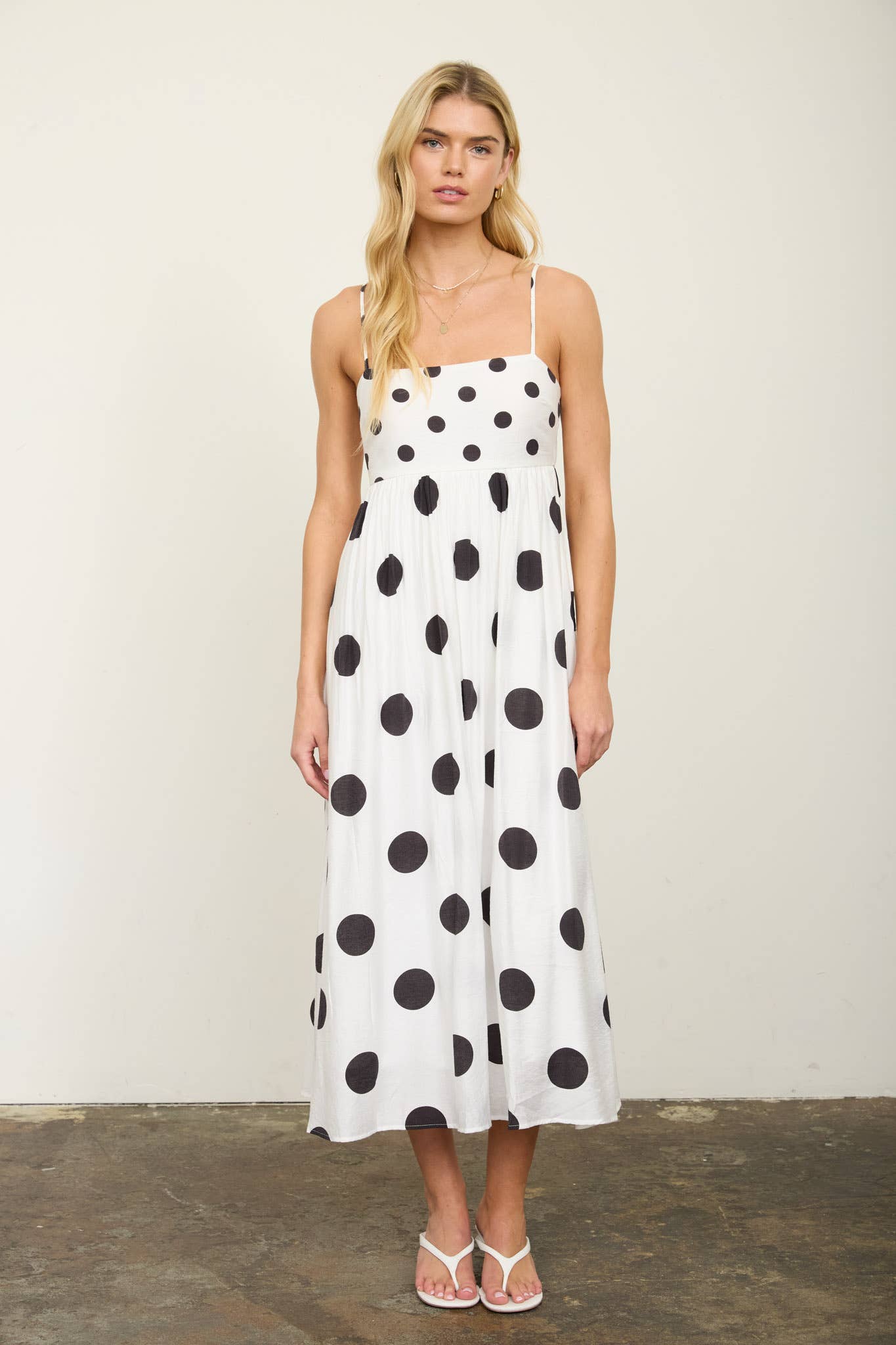 The Darling Dot Dress-BLACK