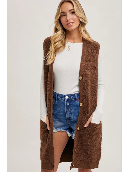 Into the Forest Teddy Knit Vest