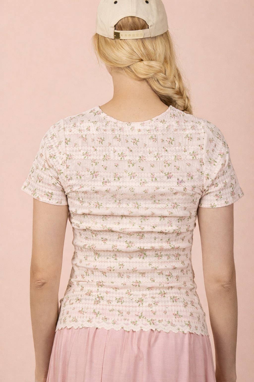 Layer Me Lovely Mesh Top-Blush