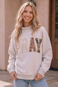 PRAY Patchwork Oversized Pullover Sweatshirt (S-XL)