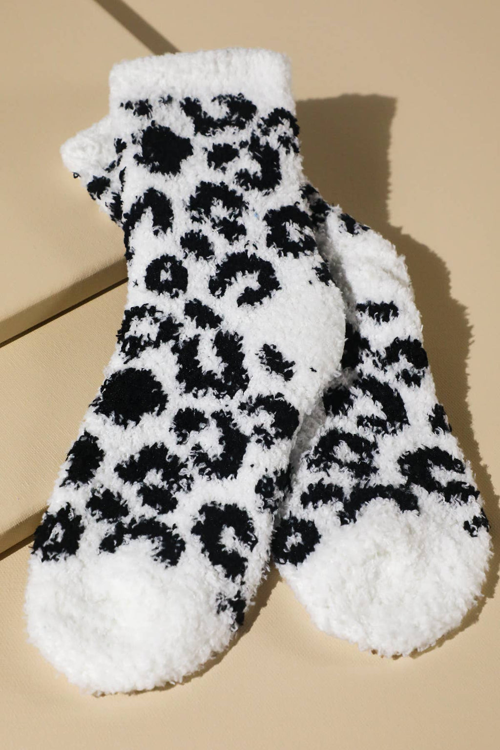 Leopard Cozy Chenille Socks (several colors)