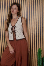 Keep it Western Crochet Knit Vest
