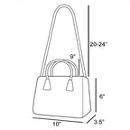 Pouch Style Turn Lock Detail Suede Shoulder Bag