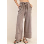 Caught Lounging Elastic Bottoms-Tan