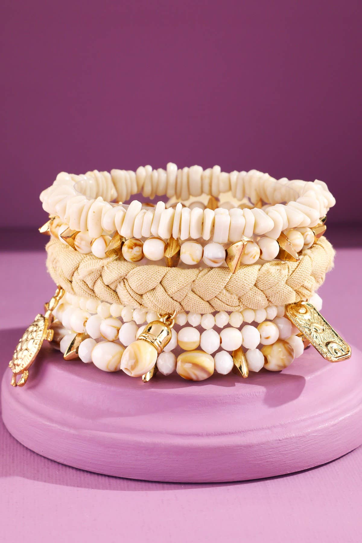 Sandy Shores Beaded Bracelet Set